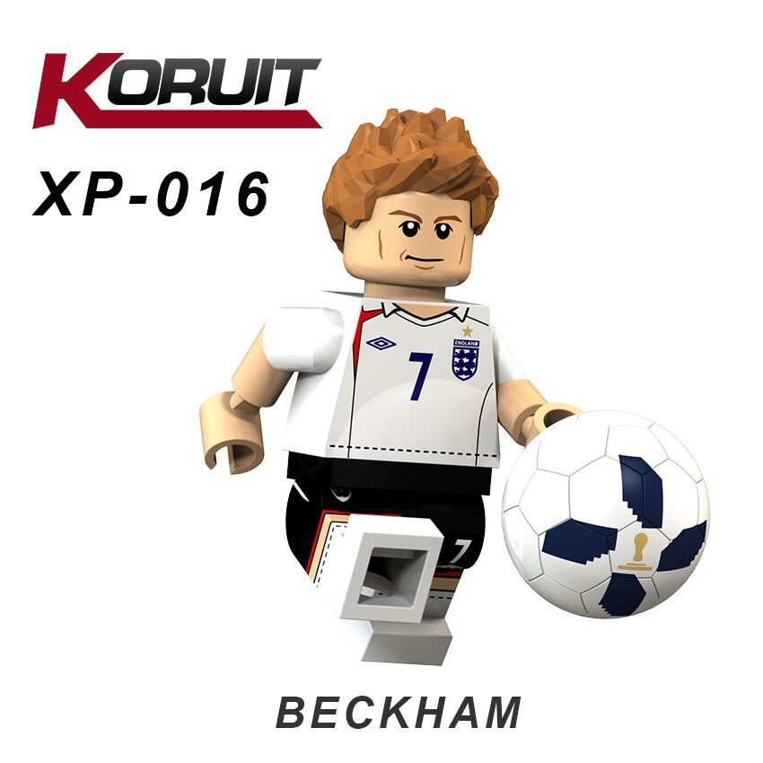 Mới Mô Hình LEGO Nhân Vật Cầu Thủ Bóng Đá Messi Neymar Ronaldo Beckham