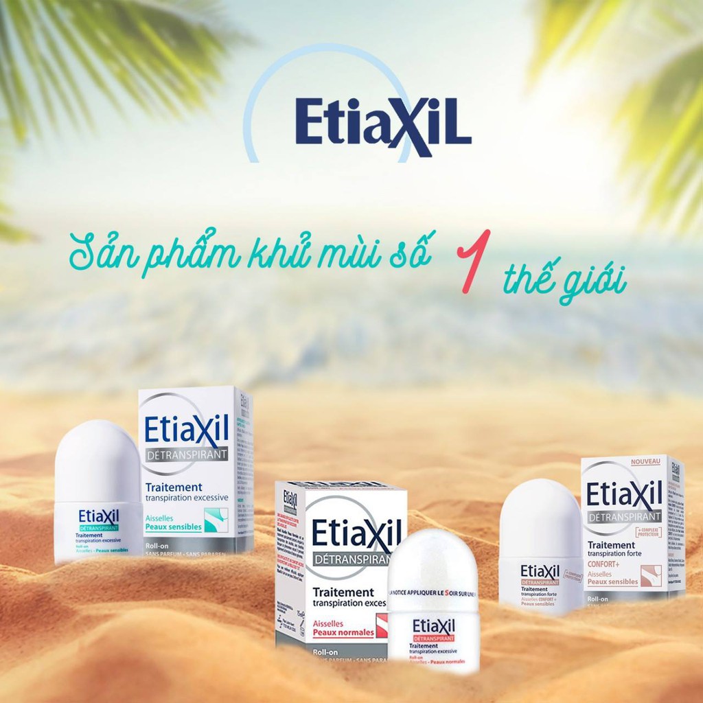 Lăn Khử Mùi Etiaxil Ngăn Ngừa Hôi Nách, giảm tiết mồ hôi 15ml | Lăn khử mùi Etiaxil | Hôi nách