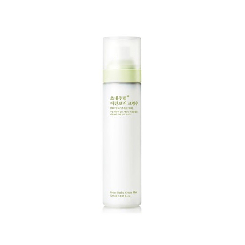 Xịt Khoáng Cấp Ấm Dưỡng Da Mầm Lúa Mạch Green Barley Cream Mist So Natural (120ML)