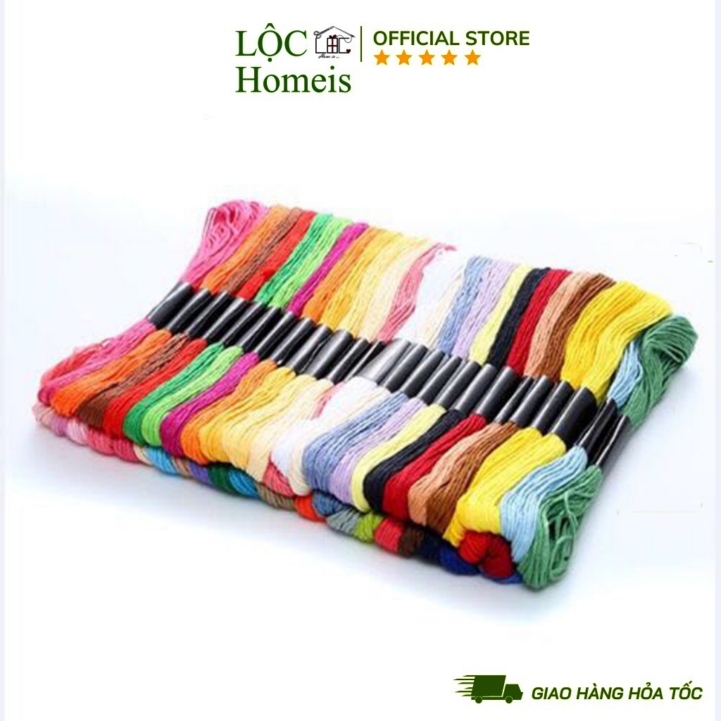 Set 50 Màu Chỉ Thêu Thường Loại 1 - LỘC Homeis