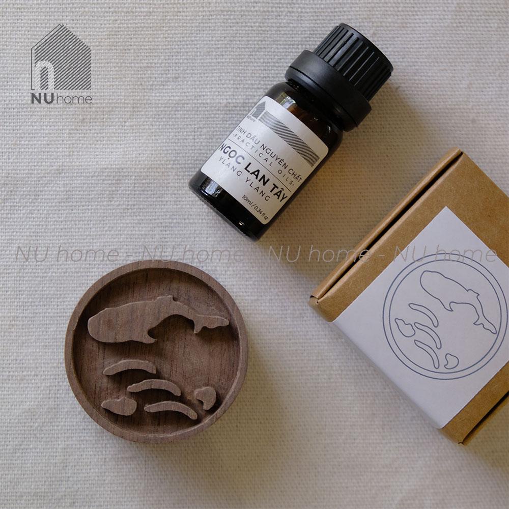 Khuếch tán tinh dầu bằng gỗ hình tròn - Kono | nuhome.vn | chất liệu gỗ tự nhiên mộc mạc cho hương thơm dịu nhẹ