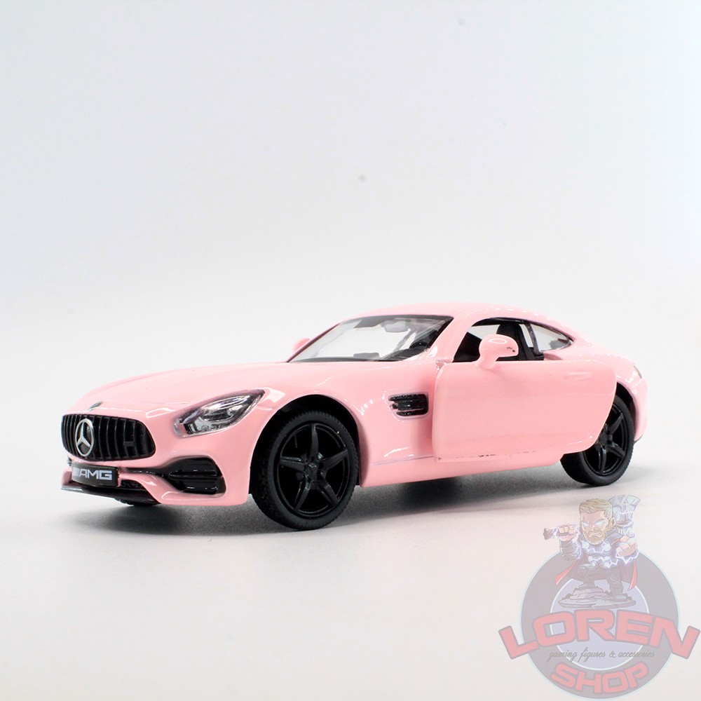 Mô hình ô tô kim loại Mercedes AMG GTS tỷ lệ 1:36, xe hơi thể thao chạy cót mở 2 cửa lorenshop