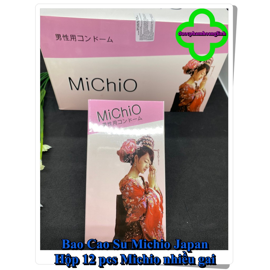 (Chính Hãng) Bao Cao Su Michio Japan - Hộp 12 pcs Michio nhiều gai