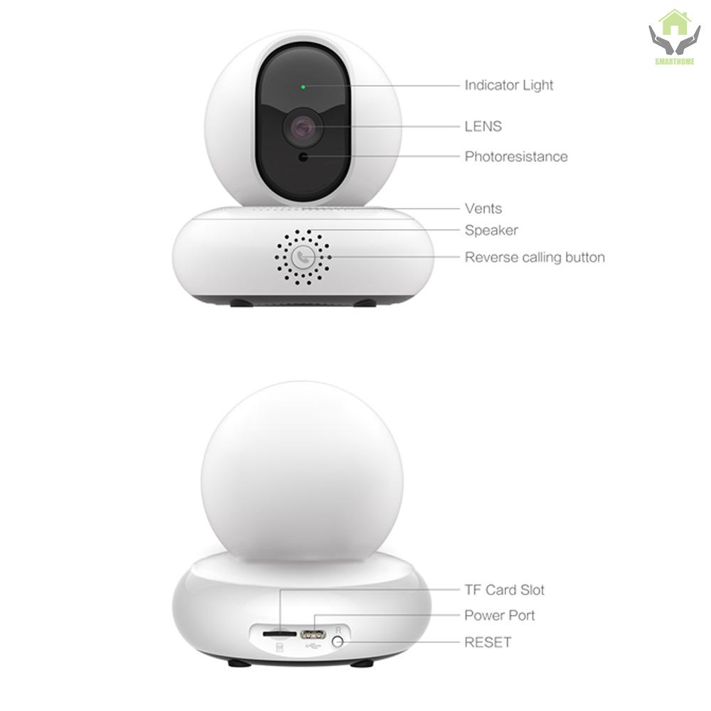 Night-Vision Wireless Securitys Camera 2 Million High Definition Network Monitoring One-touch Calling 360 Degree Panoramic 3D Navigation Camera