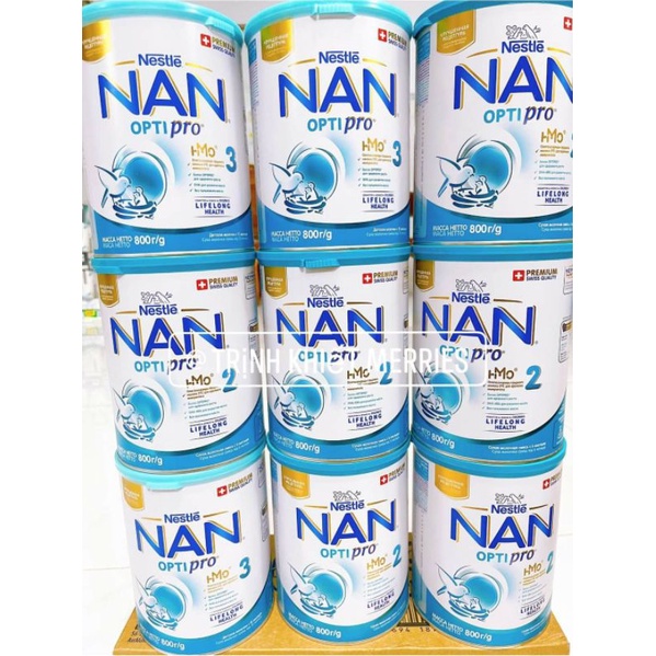 SỮA NAN NGA ĐỦ SỐ 2,3 hộp 800G