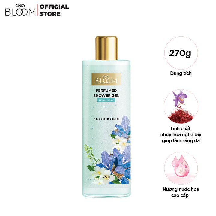 Combo Sữa Tắm Nước Hoa 270g & Nước Hoa 50ml Cindy Bloom Fresh Ocean | BigBuy360 - bigbuy360.vn