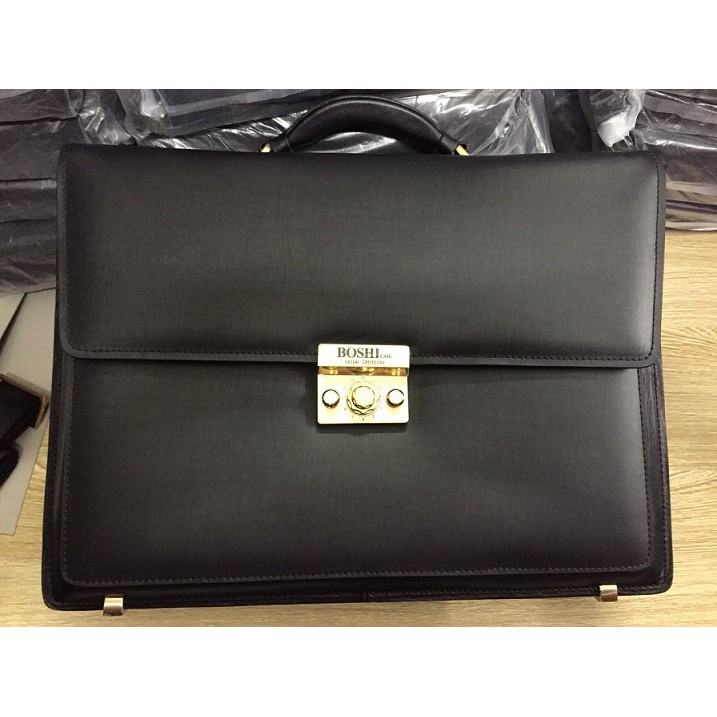 Cặp da thật khóa số Boshi | BigBuy360 - bigbuy360.vn