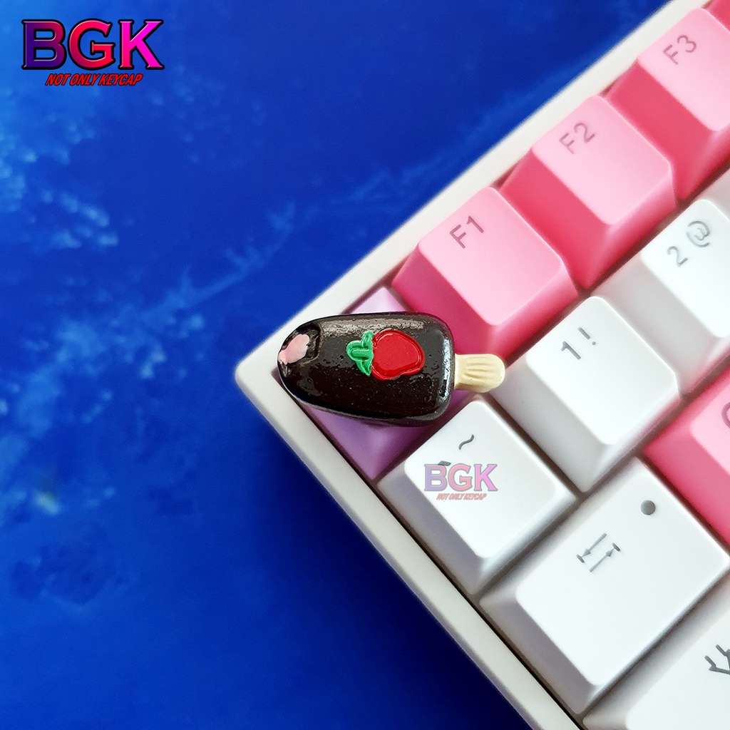 Keycap Artisan lẻ hình que kem lớn cực cu te kích thước 1u dành cho phím cơ ( keycap resin độc lạ )( Keycap Artisan )