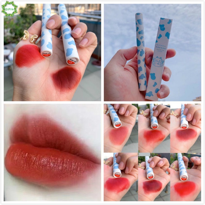 [Hàng mới về] Son Môi Qipin 6 Màu Nhung Lì Chống Thấm Nước Lâu Trôi Không Dính Ly