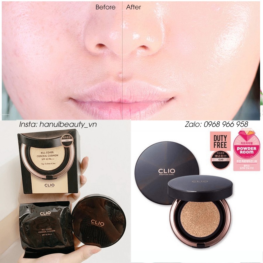 (THÊM LÕI) Phấn nước CLIO KILL COVER che phủ cao | BigBuy360 - bigbuy360.vn