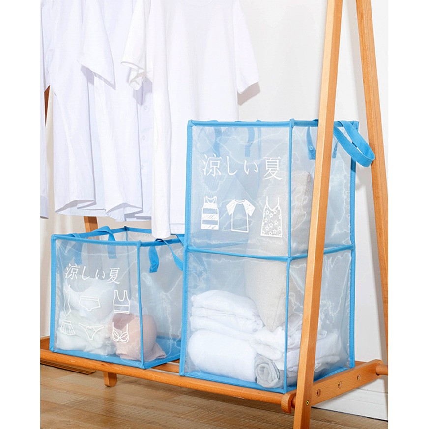 Giỏ Quần Áo Laundry Dual Collapse 2 tầng - Home and Garden