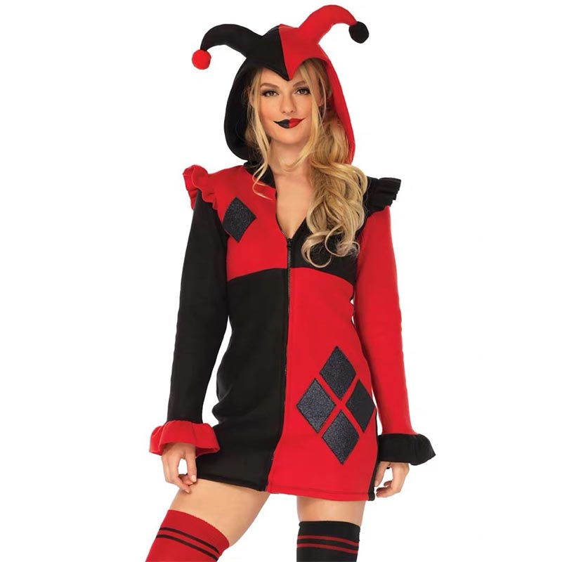 Bộ Đồ Hóa Trang Nhân Vật Harley Quinn Cá Tính Cho Nữ