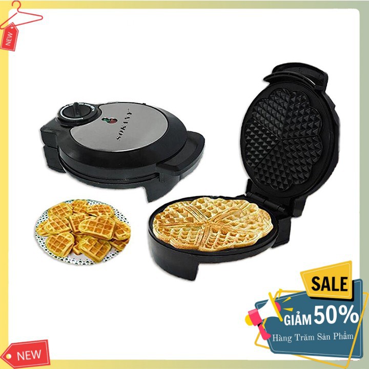 Máy Làm Bánh Waffle , Bánh Tổ Ong SOKANY Đơn