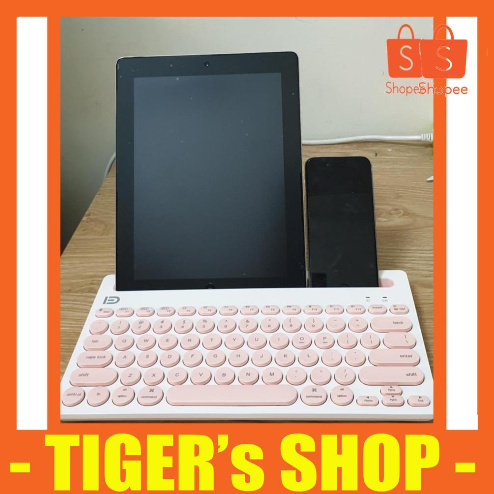 Bàn Phím Bluetooth - Dùng cho Ipad, Điện thoại, Máy tính bảng, Laptop - Kết nối cùng lúc 3 thiết bị[BH 6 THÁNG]