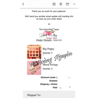 Bảng mắt Colour Pop các loại