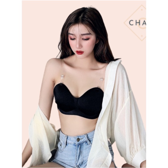 Áo Lót Nữ Đúc Su Đệm Mỏng Không Gọng Nâng Ngực Quai Mảnh AL11