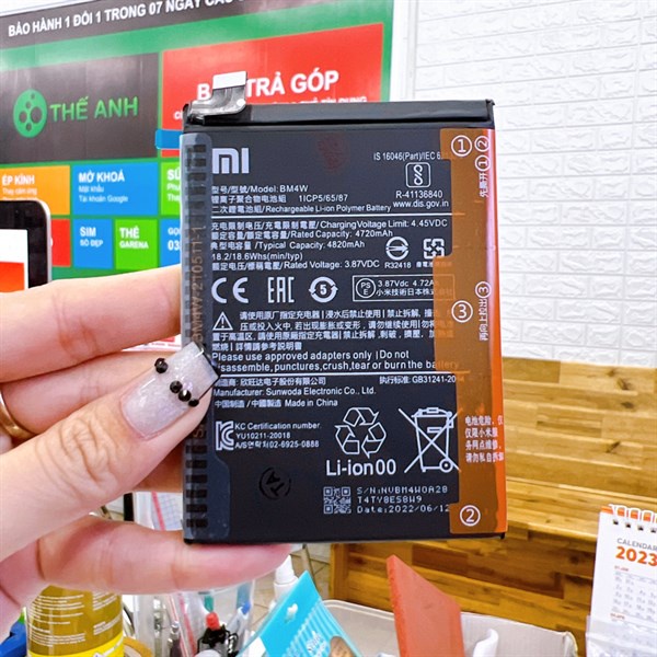 Pin Xiaomi Mi 10T Lite / Redmi Note 9 Pro 5G - BM4W