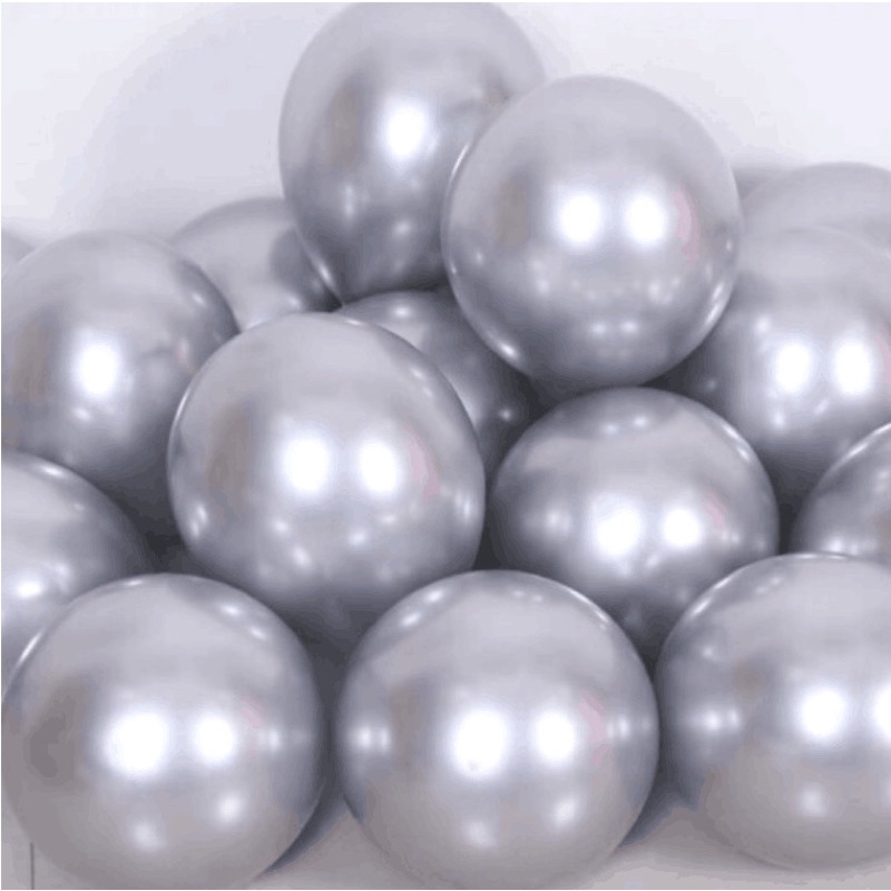 Set bóng bay trang trí sinh nhật người lớn tông bạc vàng A99