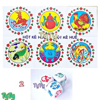 Bộ Bầu Cua Cá Cọp Xúc Xắc Đá