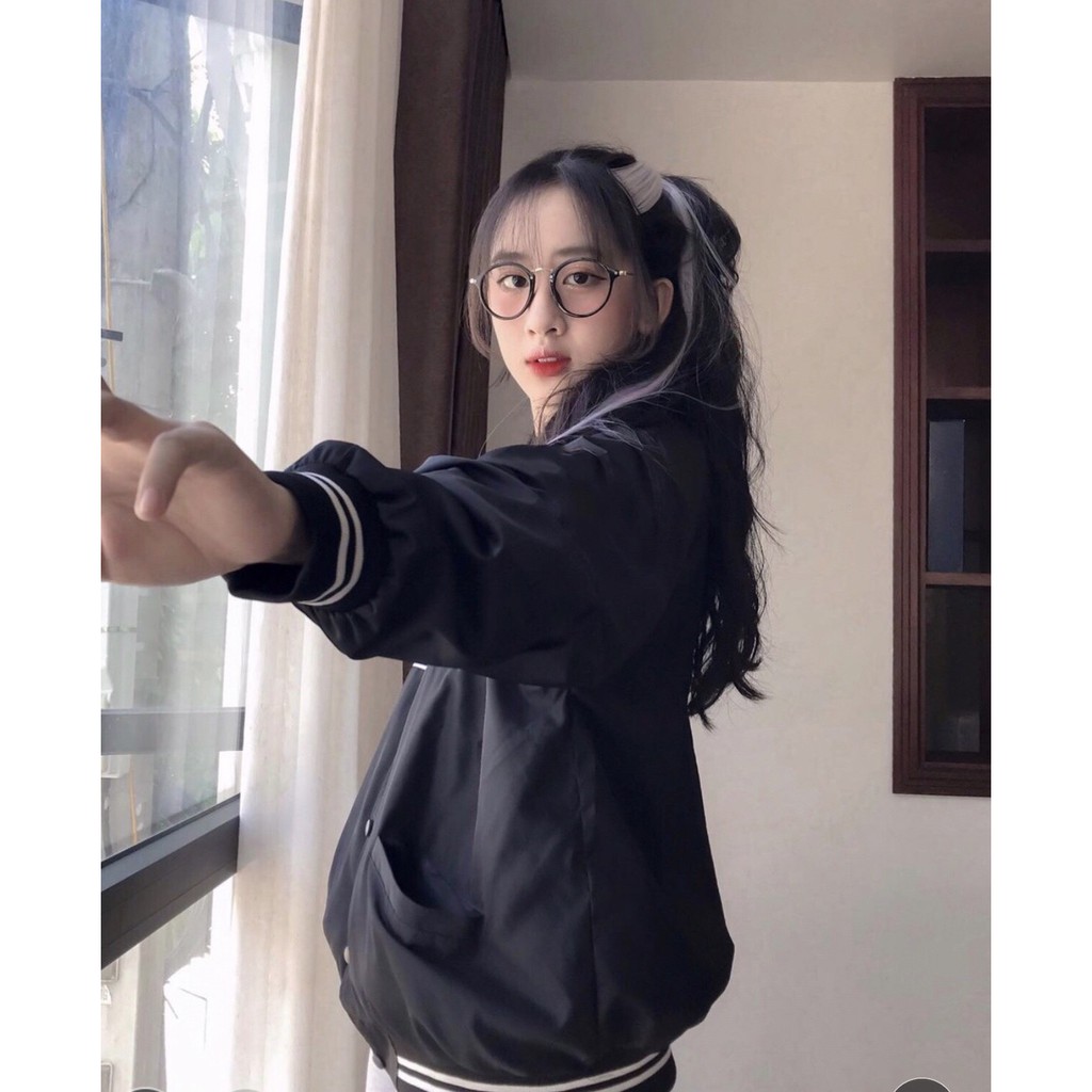 Áo Khoác Dù BOMBER MAR.CUS TRƠN Ulzzang Unisex 1hitshop