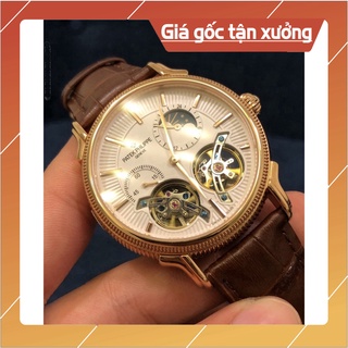 Đồng Hồ Nam Patek Philippe PA32 Viền băm Lộ 2 tourbilon Máy Cơ Automatic Nhật