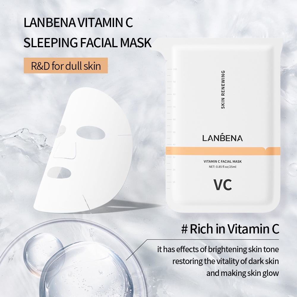 Mặt nạ Lanbena Vitamin C 25ml dưỡng ẩm dưỡng trắng làm sáng da