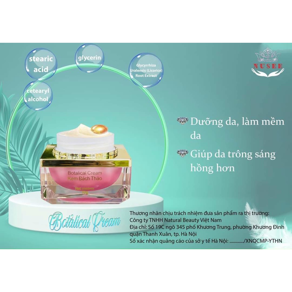Kem bách thảo Nusee mộc mỹ nhân 30g