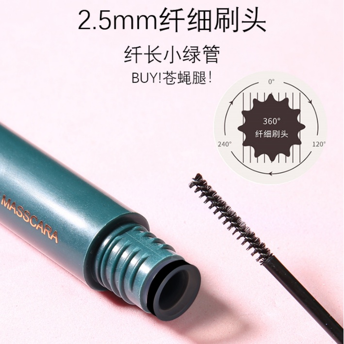 Mascara Mking màu đen/nâu siêu mịn chống thấm nước không nhòe chuốt dày và cong mi tự nhiên