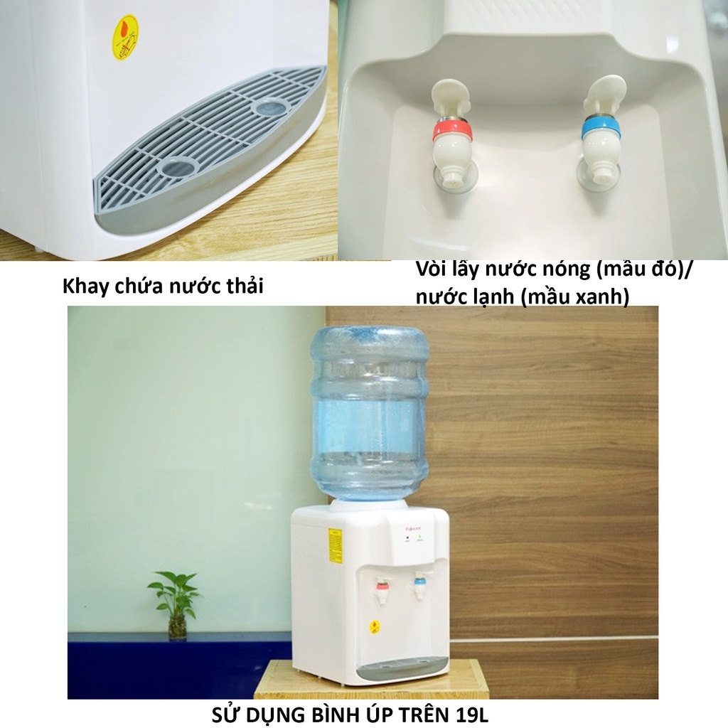 Cây nước nóng lạnh mini để bàn Nhập Khẩu CN Nhật Bản Fujihome WD5510E,máy  nước uống nóng lạnh mini dùng bình lọc giá rẻ