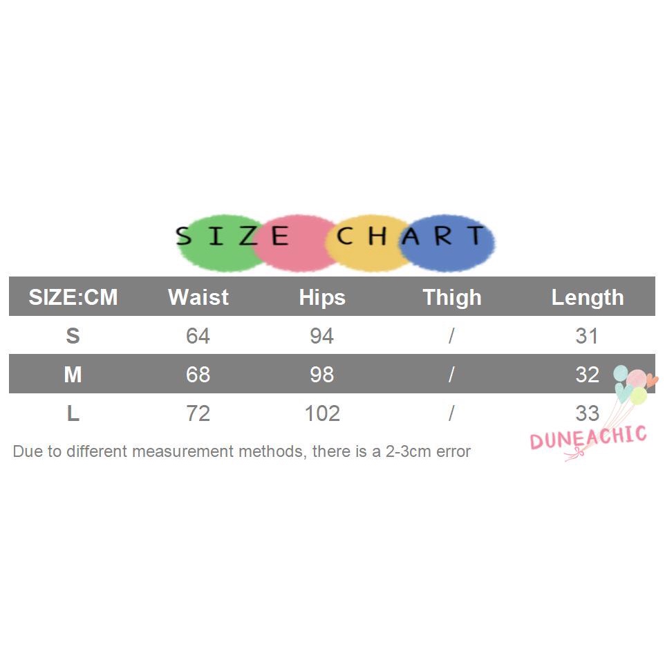 DUNEA Quần Short Denim Lưng Cao Ống Rộng Thời Trang Cá Tính Cho Nữ