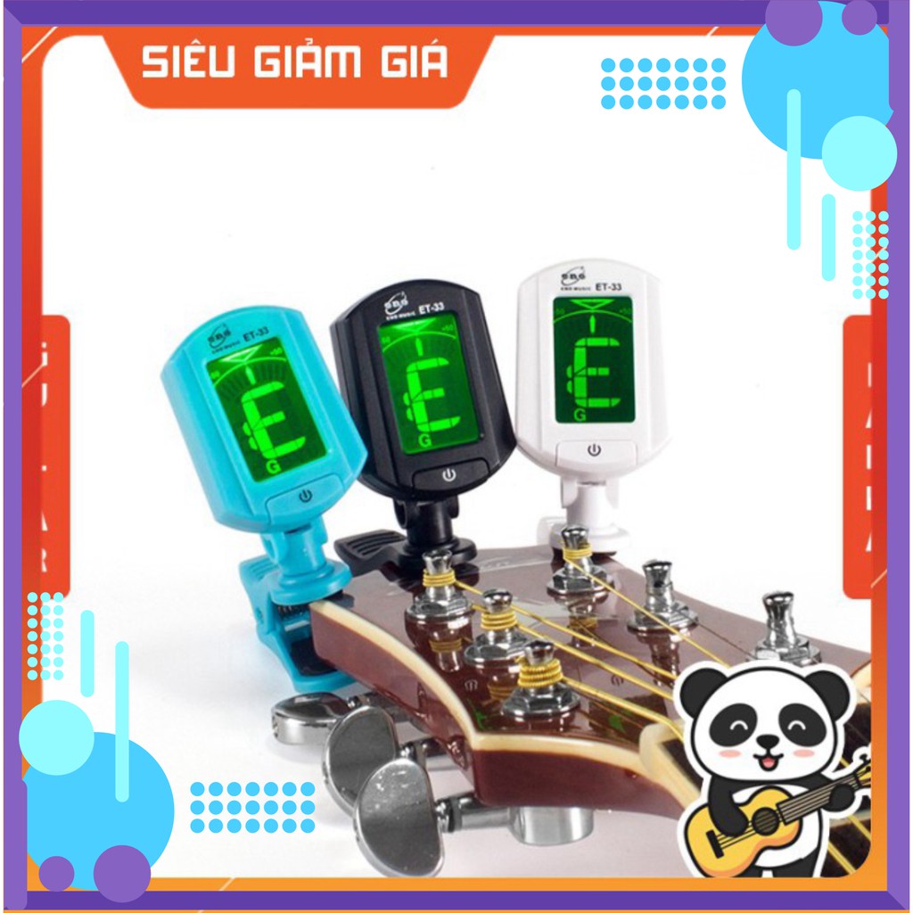 Tuner Máy Lên Dây Đàn Guitar | Máy Chỉnh Dây Đàn Guitar Tuner ET-33 | Máy Tuner Dùng Cho Guitar Ukulele Bass Violin