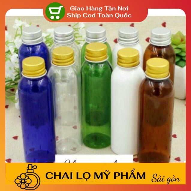 Chai Chiết Mĩ Phẩm ❤ SIÊU RẺ ❤ Chai nhựa pet nắp vặn nhôm 100ml,50ml,30ml,20ml đựng mỹ phẩm, dược phẩm .