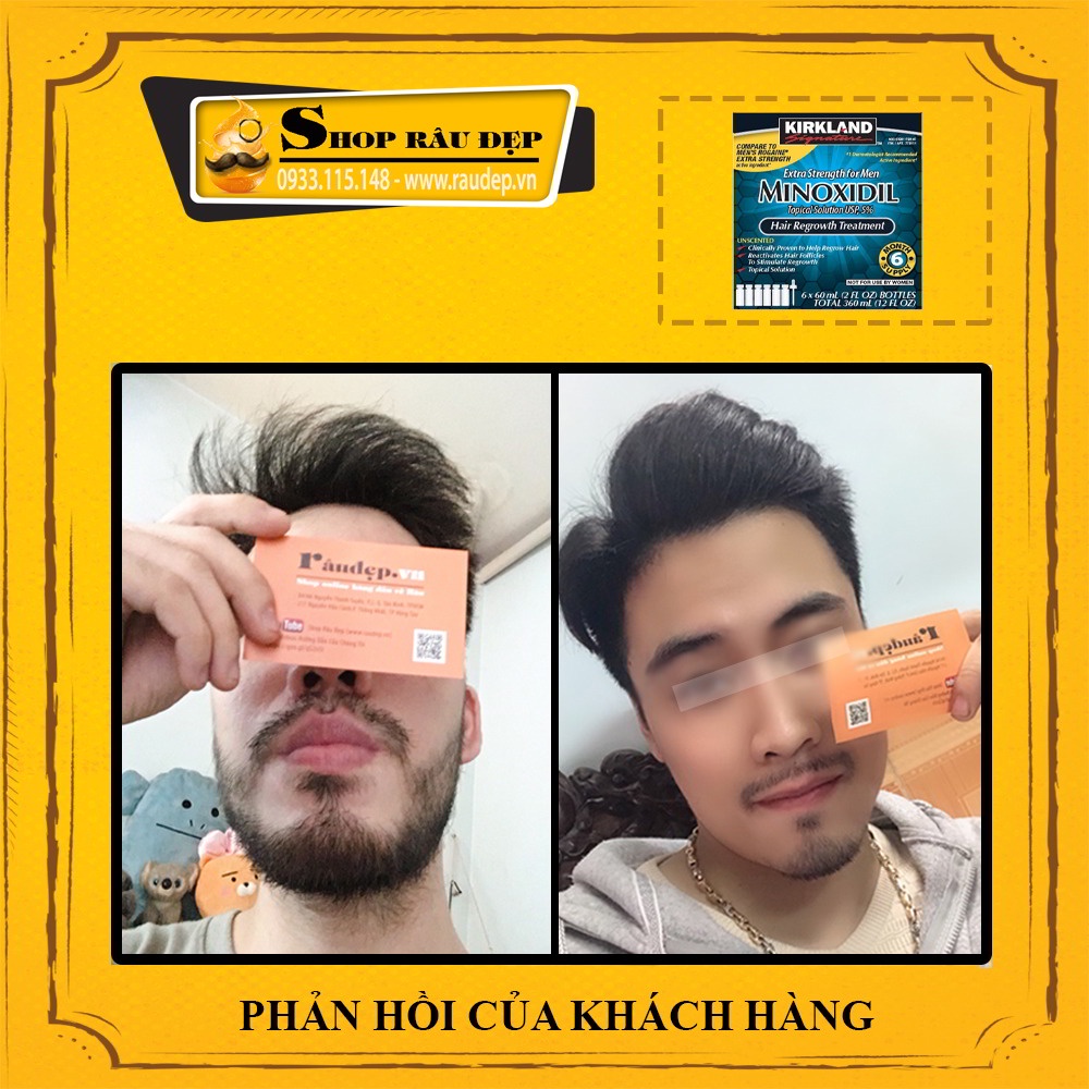 Minoxidil 5% Dạng Lỏng Mọc Râu Tóc Kirkland Mỹ