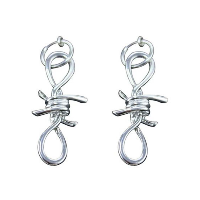 YOI*Personality Irregular Earring Metal Thorns Punk Rock Male Female Ear Clip Gifts