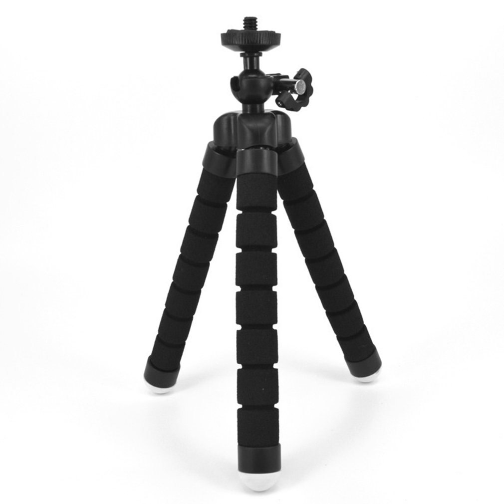 Linh hoạt Sponge Octopus Mini Tripod Với từ xa không dây Shutter Đối với iPhone nhỏ Máy ảnh Tripod Điện thoại Chủ kẹp đứng