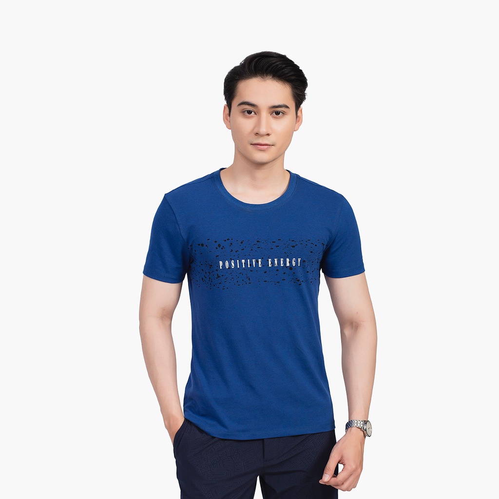 Áo thun nam ngắn tay ARISTINO màu sắc trẻ trung, chất cotton mềm mại, thoáng khí -  ATS009S2