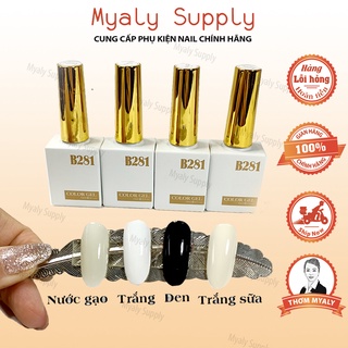 Sơn Gel Trắng Trắng Sữa Đen Nước Gạo Trắng Đục