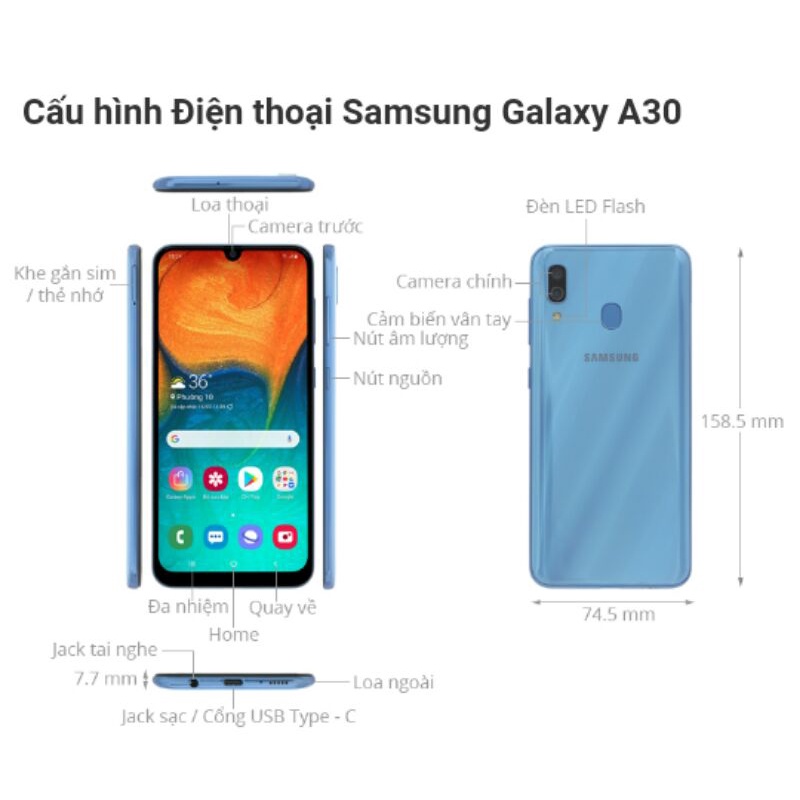 Điện thoại samsung a30