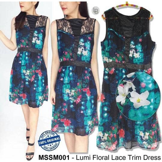 Đầm ren hoa phong cách vintage Hàn Quốc VJ944
