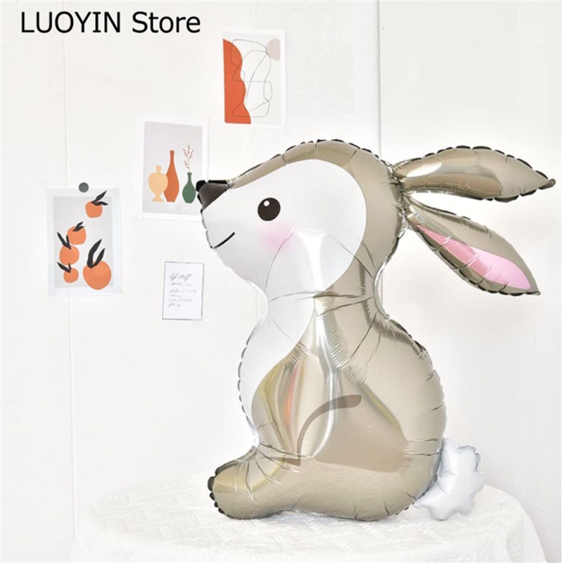 Bong Bóng Lá Nhôm Hình Thỏ Rừng Động Vật Helium Trang Trí Lễ Phục Sinh Cho Bé / Tiệc Sinh Nhật / Tiệc Cưới