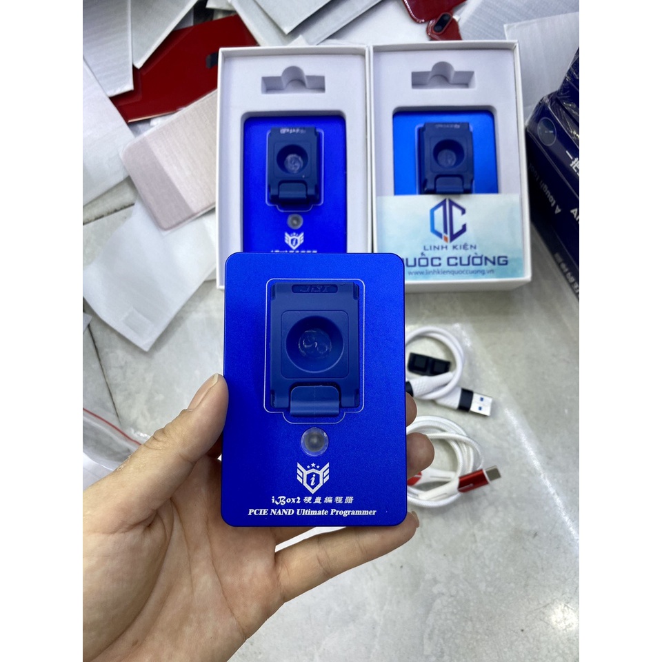 iBox 2 đổi thông tin ổ cứng i.P 5SE - 13Promax/ fix xanh/ fix mã màn/ fix mã quốc gia