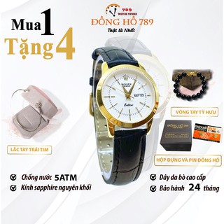 Đồng hồ nữ r.l r028 trắng chống xước, chống nước tuyệt đối - tặng 1 vòng đá tỳ hưu ,1 lắc tim + 2 pin ag4