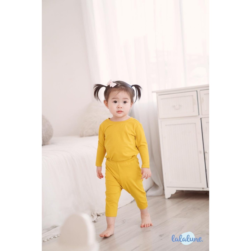 Set pyjama thun lalalune cho bé sơ sinh và 2-7 tuổi