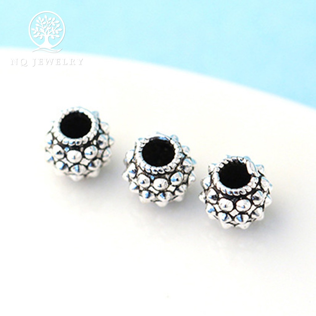 Charm bạc hình trụ tròn - NQ Jewelry