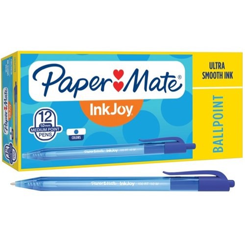 Bút bi đầu bấm Paper Mate InkJoy 100RT - Ngòi 1.0mm