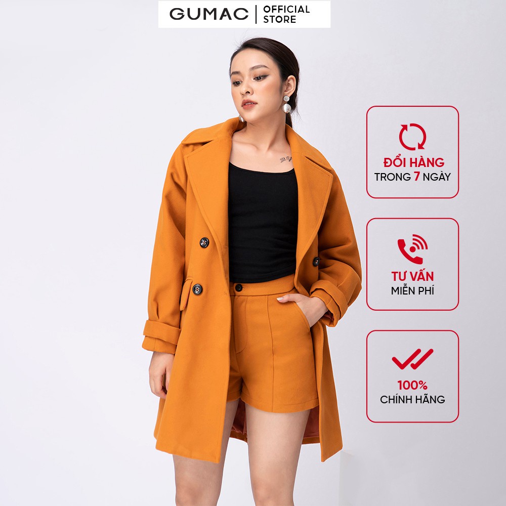 Quần short dạ cơ bản GUMAC QA11261