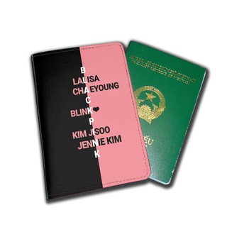Bóp, ví bọc hộ chiếu Black & Pink style