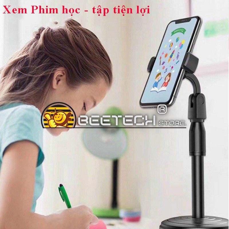 Giá đỡ điện thoại BTJ7, Đế dựng điện thoại xem phim, quay phim, chụp hình xoay 360 độ - Beetech | BigBuy360 - bigbuy360.vn