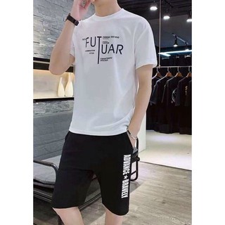 QUẦN ÁO THỂ THAO NAM BỘ HÈ CHO NAM NỮ IN CHỮ FUTUAR ĐỒ CẶP ĐÔI 2021