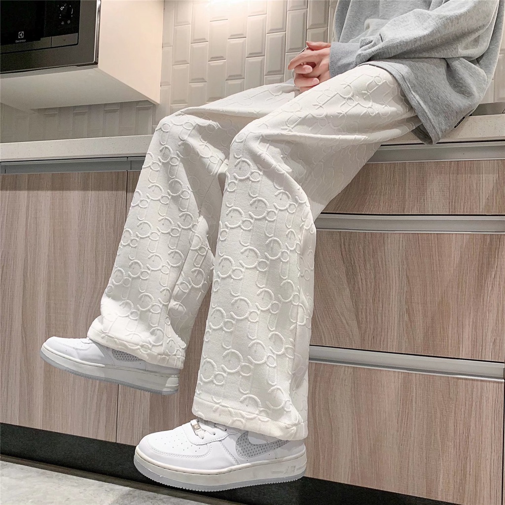 Quần harem ống rộng màu trơn thời trang xuân hè thoải mái dành cho nam